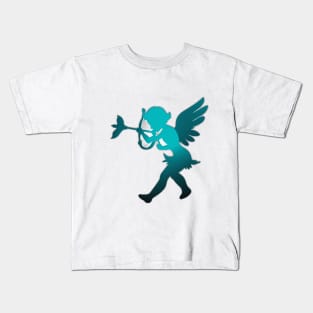 Enchanted Cupid Silhouette T-Shirt Design No. 687 Kids T-Shirt